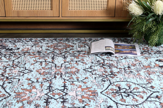 Traditional Blue Multi Rugs