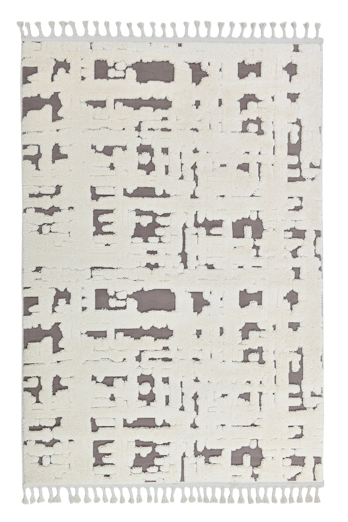 Madu Moroccan Ivory Rugs Abstract Geometric Pattern