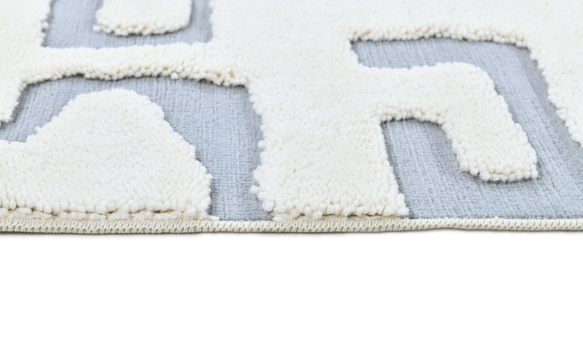 Madu Moroccan Inspired Abstract Design - Contemporary Cream & Grey rugs