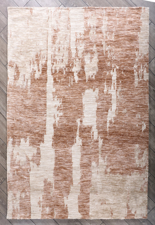 Modern High Low Beige Rugs | Textured Pattern