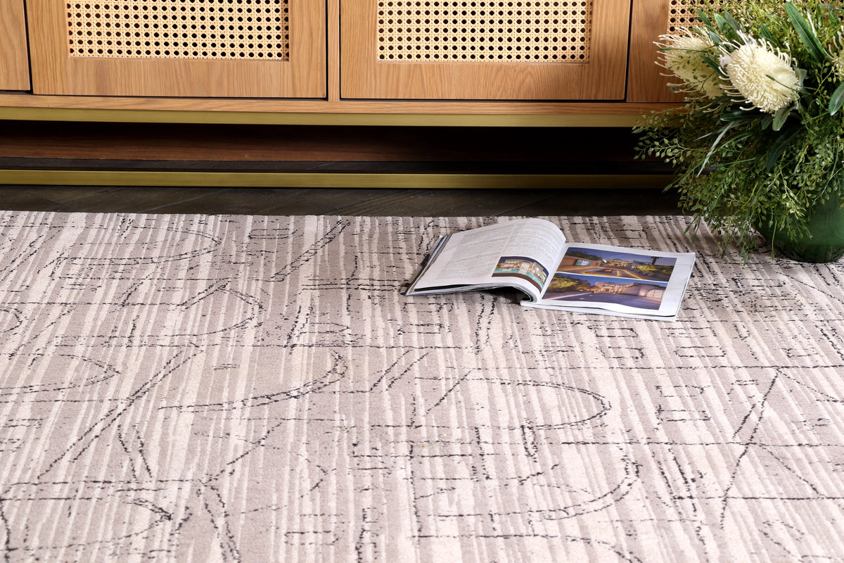Modern Abstract Brown Rugs in textured Design