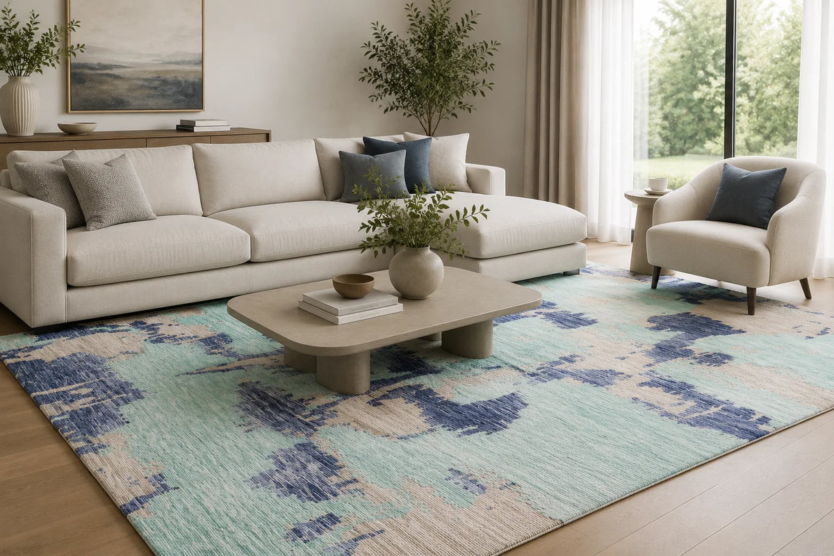 Modern High Low Multi Rugs | Abstract Design