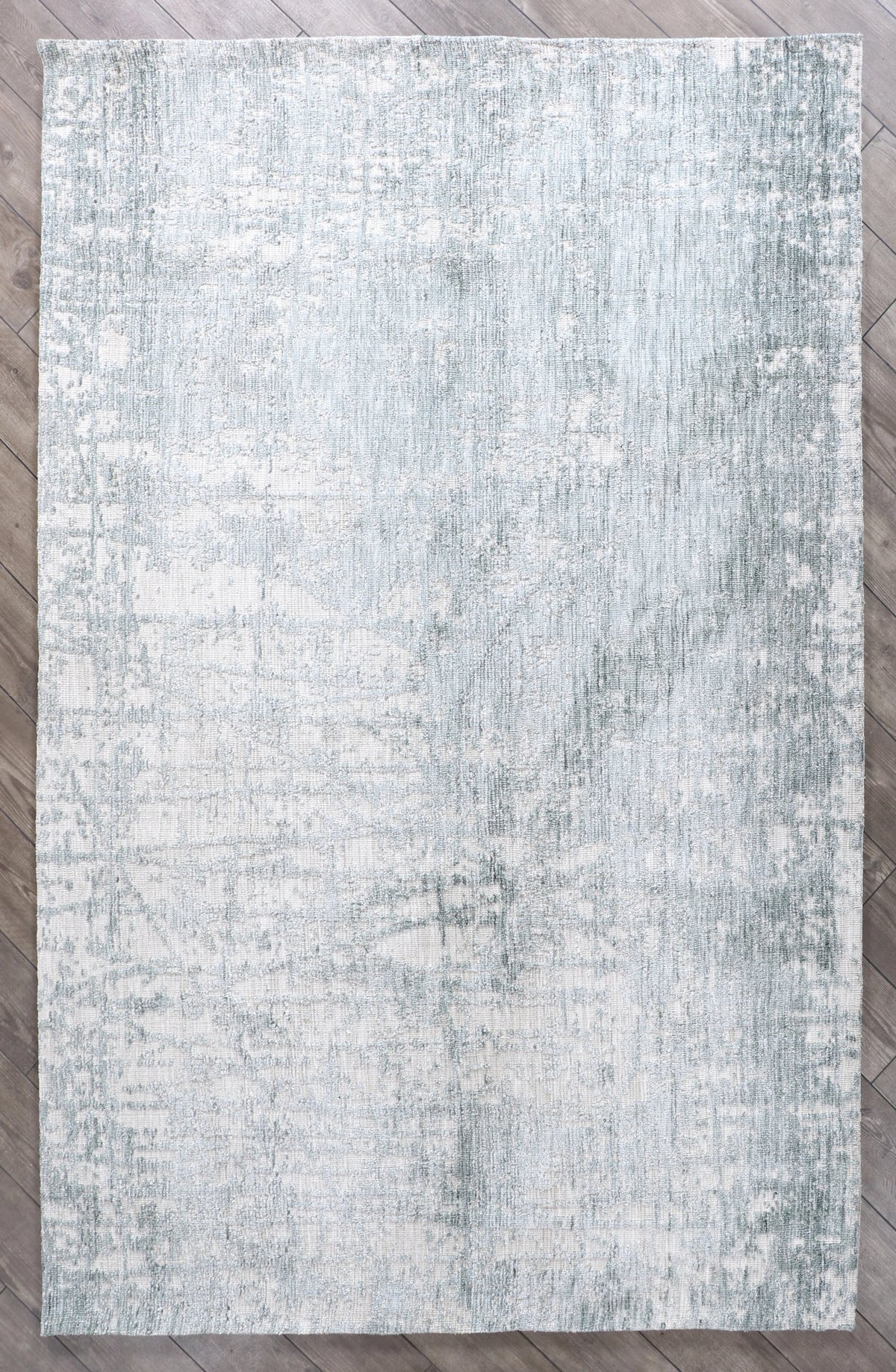 Modern High Low Petrol Rugs | Textured Design