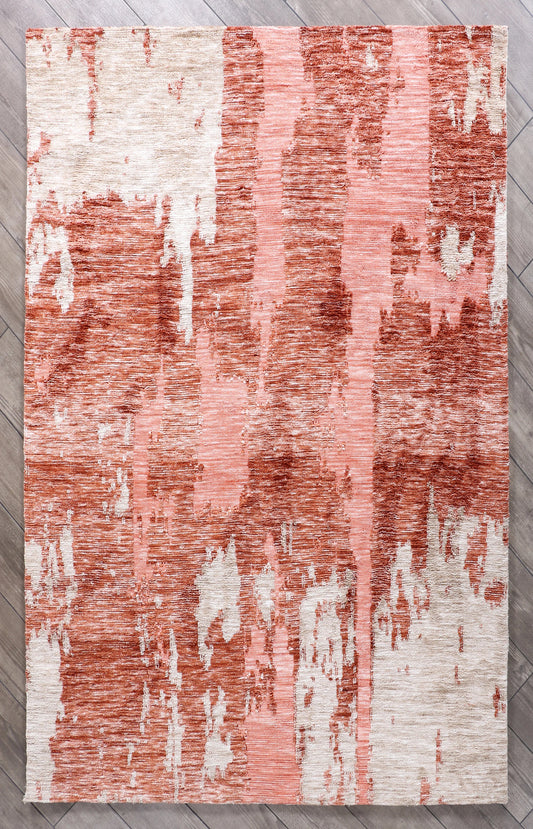 Modern High Low Wine Rugs | Abstract Design