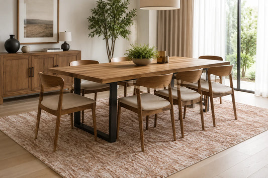 Modern High Low Natural Beige Rug | Textured Design
