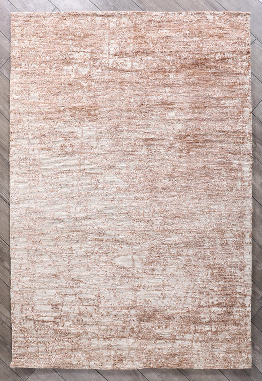 Modern High Low Natural Beige Rug | Textured Design