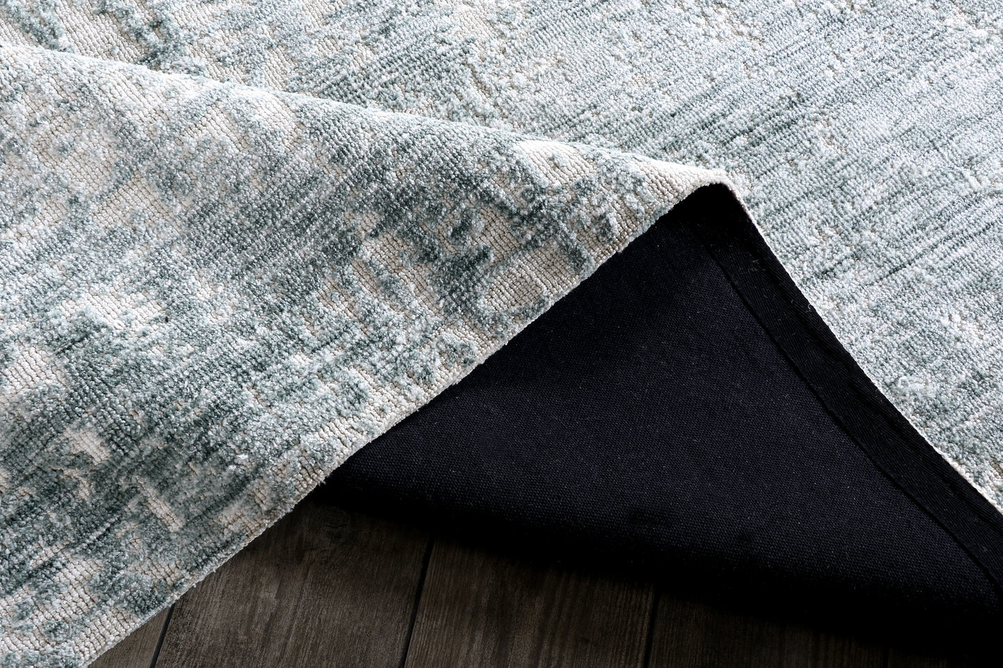 Modern High Low Petrol Rugs | Textured Design