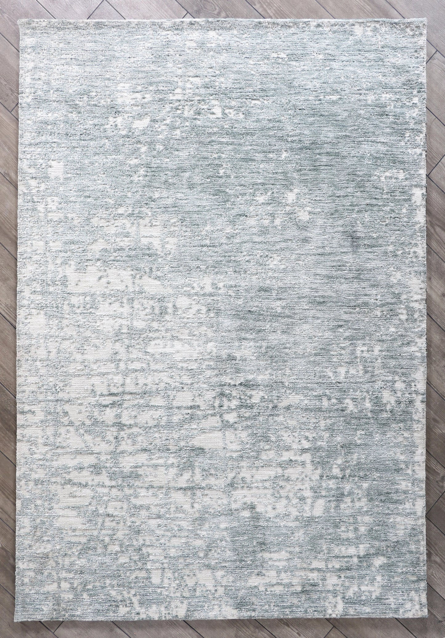 Modern High Low Petrol Rugs | Textured Design