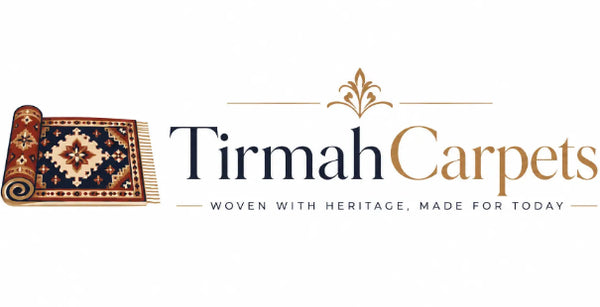 Tirmah Carpets logo for premium modern rugs and carpets in Dubai, UAE.